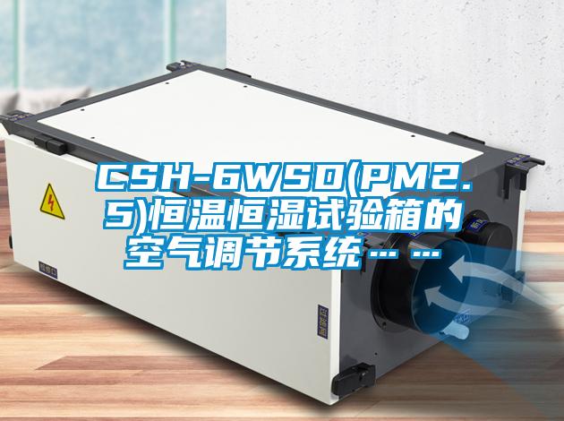 CSH-6WSD(PM2.5)恒溫恒濕試驗(yàn)箱的空氣調(diào)節(jié)系統(tǒng)……