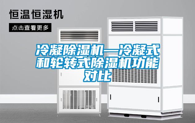 冷凝除濕機—冷凝式和輪轉式除濕機功能對比