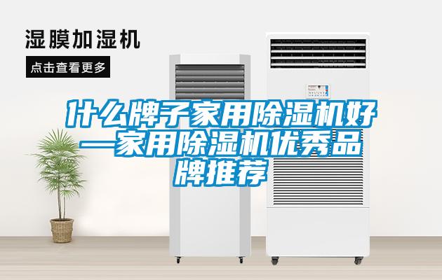 什么牌子家用除濕機好—家用除濕機優(yōu)秀品牌推薦