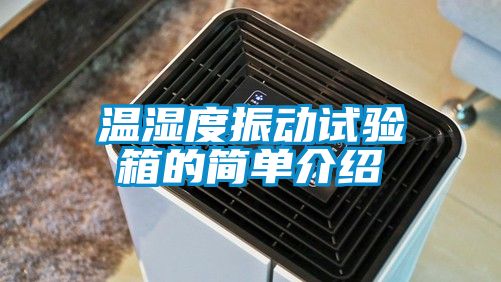 溫濕度振動試驗箱的簡單介紹